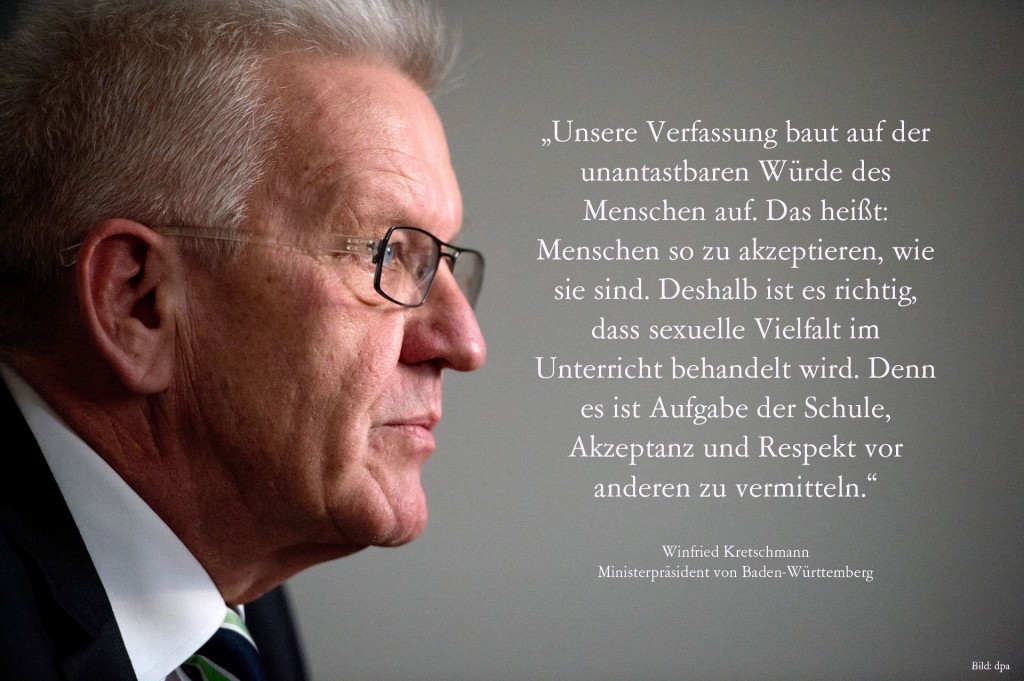 von der Facebook-Seite von Winfried Kretschmann